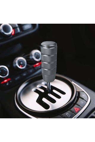 Üniversal 9.5 Cm Jdm Metal Spor Görünümlü Vites Topuzu Aparatlı Alüminyum Alaşım Otomatik-manuel Yarış Vites Kolu Titanyum Gri 00 Şüscaroto Aksesuar Titanyum Gri