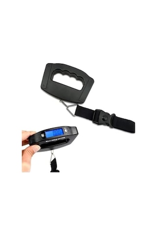 Yeni Elektronik Dijital El Tartısı Bavul Terazisi Pazar Tartısı Max 50 Kg Ölçer Kg/gr Seyehat Açık Bej