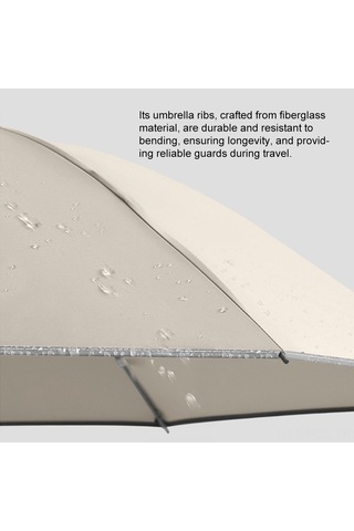 Padalink 10 Kemerli Fiber Konikli Otomatik Kapaklı Çift Kullanımlı Yağmur Şemsiyesi - Midsummer Pembe 280t Dokuma, Rüzgar Dayanıklı, Yüksek Dayanıklı