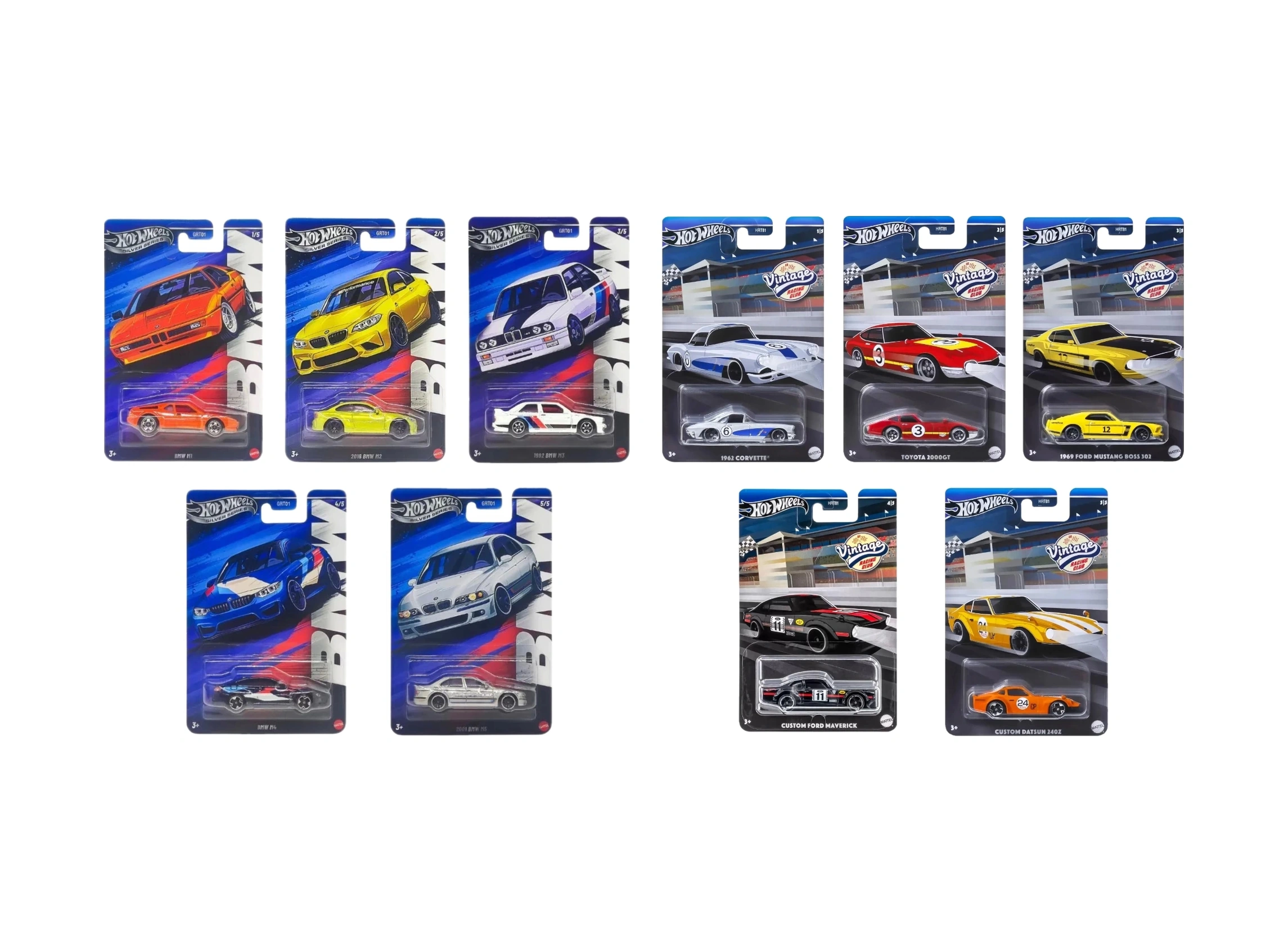 Hot Wheels Bmw Grt01- 979n Ve Hot Wheels Vintage Racing Club Serisi 2024 Mix 2