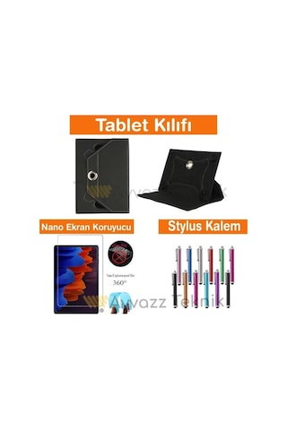 Philips Uyumlu M9 Pro S410J Üniversal Tablet Kılıfı 3Lü Set