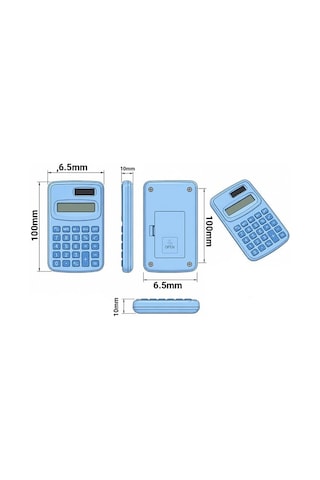 Pm-25420 Mavi Mini Hesap Makinesi Belirtilmemis
