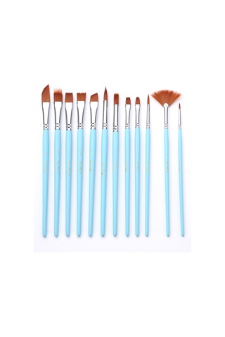 Jzcat Sanatçı Boya Fırçaları Set Kazıyıcı İle Çanta 18 Adet-mavi