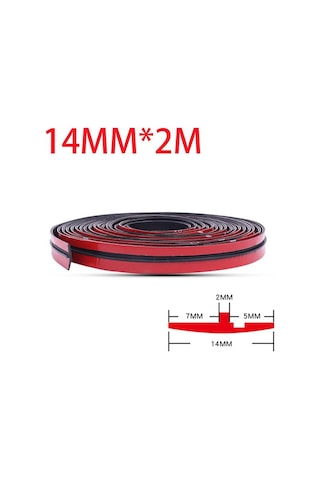Seametal 14 Mm/19 Mm Araba Pencere Kenar Cam Çatı Kauçuk Sızdırmazlık Şeridi Trim Evrensel Oto Aksesuarları, Seçenekler: 14mm X 2m