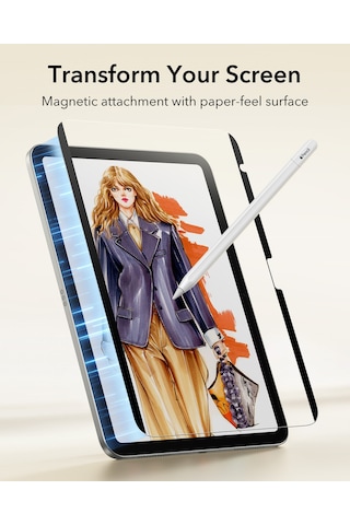 Apple Uyumlu iPad 10.9 Inç 10./11. Nesil - M2 - M3 2025 Paper Feel Kağıt Hissi Tablet Ekran Koruyucu