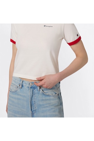 Champion Crewneck Croptop Kadın Beyaz T-shirt 118533 2800324