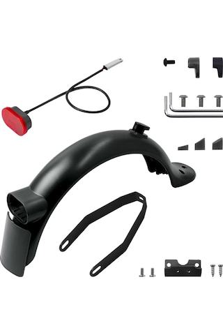 X0130 Elektrikli Scooter Arka Çamurluklar Braketi Kuyruk Işık Vidalı Kapak Aracı Seti Xiaomi Mijia M365 Pro 2 Siyah Takım Elbise