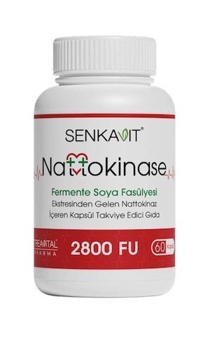 Senkavit Nattokinaz İçeren 2800 Fu 60 Kapsül Senkavit Nattokinaz İçeren 2800 Fu 60 Kapsül