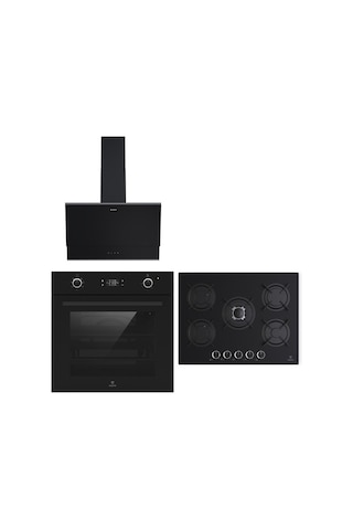 Narte OV401B - CG20070B - H10060BX Siyah Ankastre Set