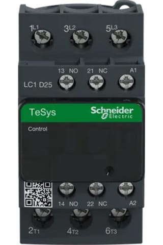 Schneider Electric Tesys D Lc1D25M7 1Na+1Nk 11Kw 3P 25A 220Vac Güç Kontaktörü