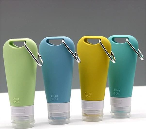 Fortunelane 90ml Mavi Silikon Turizm Krem Sprey Seti - Kullanımı Kolay, Dayanıklı Açık Mavi Açık Mavi