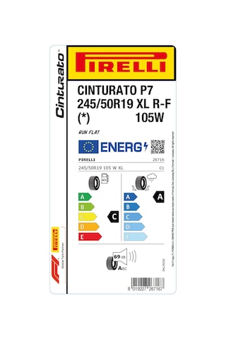 Pirelli 245/50r19 105w Xl Rft Cint P7 Yaz Lastiği 2024