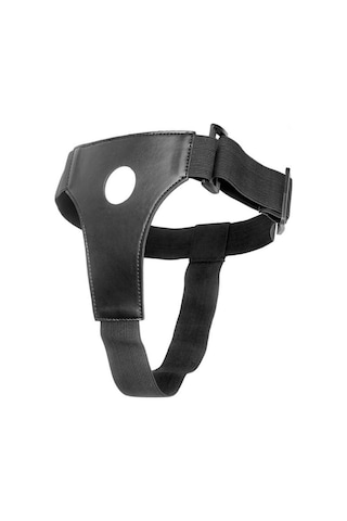 Erofoni Milla Harness Belden Bağlamalı Deri Strapon Penis Kemeri