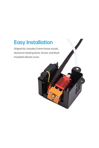 Folinda Ender-3 Tam Montajlı Uzaktan Isıtıcı Başlığı Seti - Koruyucu Kapağı İle - Cr-10, Ender Serisi 3d Yazıcılar İçin - 0.4mm Uç, 260 C Isıtma Kapasitesi