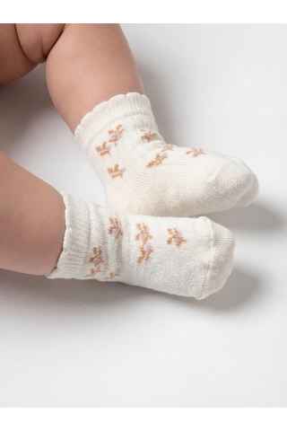 Babycosy Organic Wear Csyc1007 Bebek 6'lı Çorap %100 Organik Pamuk Bebek - Yenidoğan - Csyc1007 Karışık