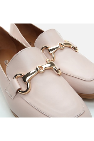 Hotiç Hakiki Deri Pudra Kadın Loafer 01ayh285080a700 Pudra