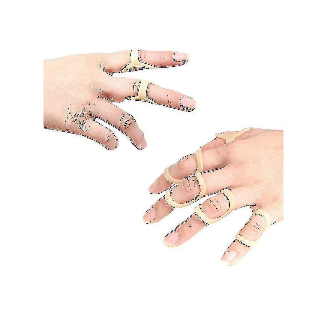 14 Parça Ayarlanabilir Parmak Ateli Seti, Artrit Rahatlaması İçin Kırık Parmak Sabitleyici, Nefes Alabilen Tasarımlı Tıbbi Destek 14 Parça