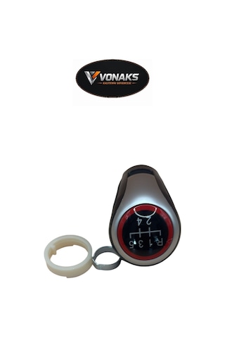Vw Audi Skoda Uyumlu 5 İleri Universal Dönüşüm Vites Topuzu Kafası Kırmızı Gümüş Renkli