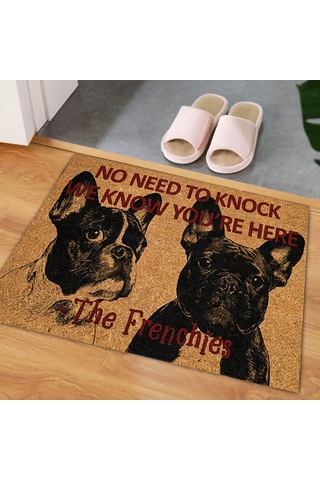Suntek Köpek Kapı Mat Rahat Dekor  Ön Fransız-bulldog Fransız Bulldog