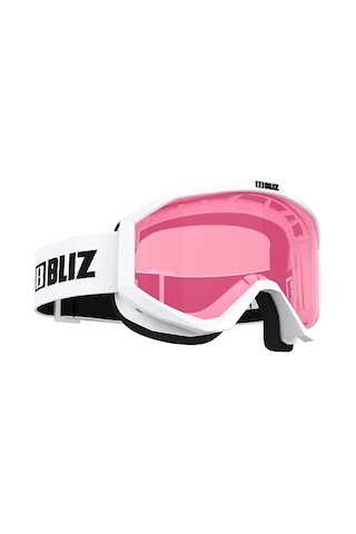 Liner Beyaz Çerçeve Pembe Lens Kayak Gözlüğü Pembe