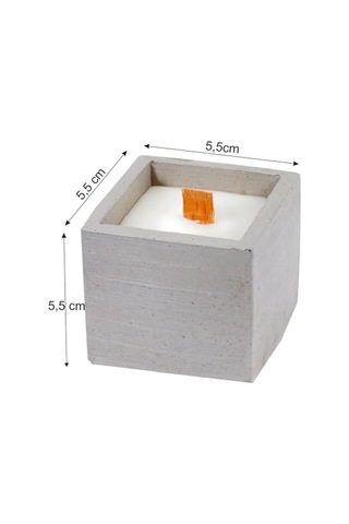Vanilya Kokulu Mum Beton Bardak Mum 80 Gr Karışık Genel