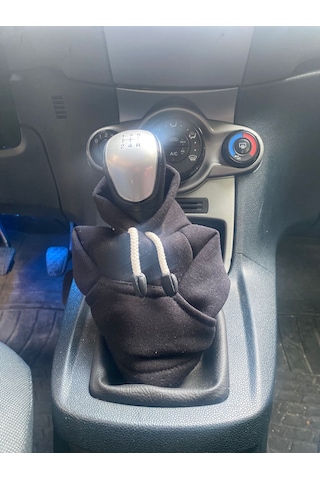 Vites Poları - Her Araca Uyumlu Vites Süsü Vites Hoodie Araç Aksesuarı Siyah