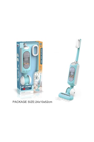 Max 52cm Gerçek Vakumlu Işıklı Elektrikli Oyuncak Süpürge