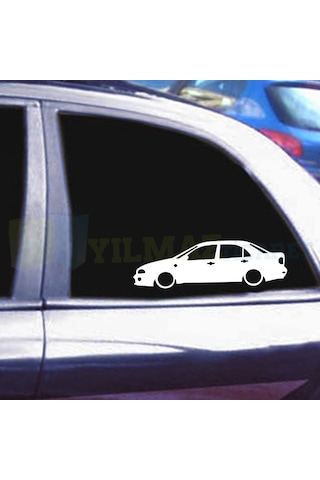 Fiat Marea Basık Araç Oto Sticker Kelebek Cam Yapıştırma 1 Çift