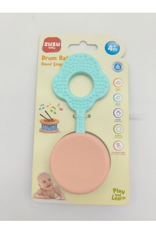 Zuzu Oyuncak Davul Çıngırak Kartela 4215 Çok Renkli