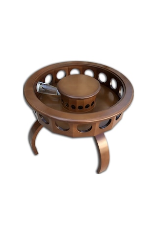 Şarap ve Içecek Sunu Kayın Torna Model Masif Ağaç Natüre Ceviz Bo