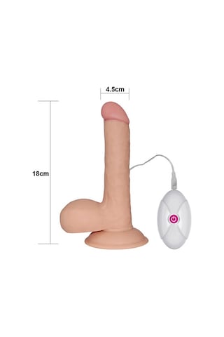 Hızlı Express Lovetoy Soft Dude Titreşimli Realistik Vibratör Dildo 19 CM
