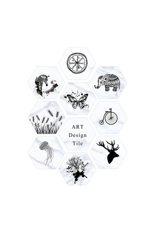 Geekyou Pvc Zemin Sticker 10 Adet 20x23cm - Kolay Yapıştır & Çıkar, Hd Desenler, Duvar/zemin Uyumlu, Ev Dekoru Yenileyici Diğer