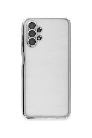 Samsung Galaxy Uyumlu A13 4g Kılıf Razer Lensli Silikon - Gümüş