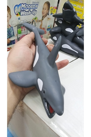Plastik Oyuncak Büyük Boy Hayvan Orka Katil Balina 23 Cm