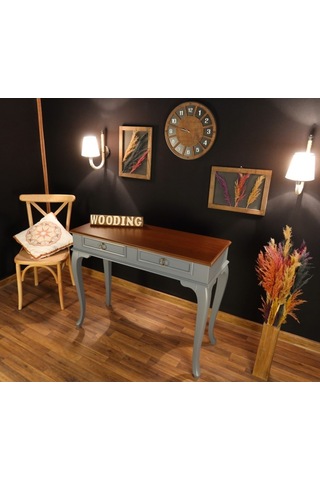 Wooding 120 Cm Çekmeceli Masif Gri Ceviz Dresuar (548588468) Gri
