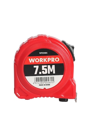 Workpro Wp261004 7,5mx25mm Beyaz Çelik Şerit Metre 7.5 M