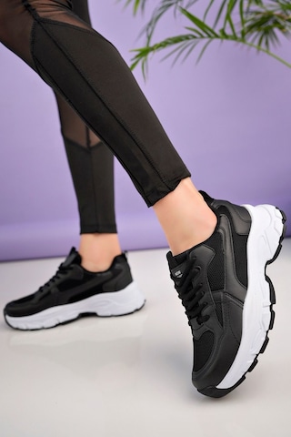 Mcdark Kadın Siyah Beyaz Siyah Sneakers Ayakkabı Black White