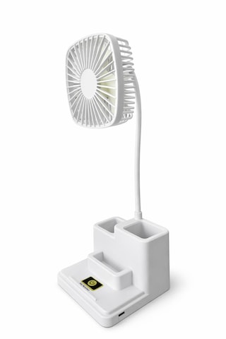 Gold Silver Kalemlikli Masaüstü Vantilatör Usb Şarjlı Telefonluklu - Model 212163119771