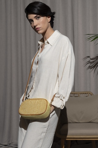 Sisley Sly 039 Çapraz Çantası Std / Sarı Sarı
