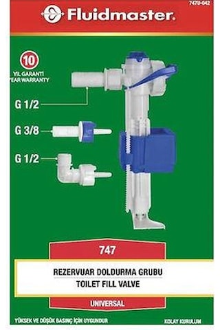 TÜM GÖMME REZERVUARLARA UYUMLU FLUİDMASTER GÖMME FLATÖR (MAVİ) Mavi