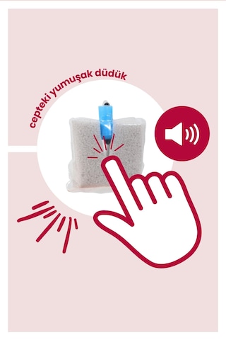 Düdüklü Cepli Sıvama Mama Önlüğü - Mutlu Fil Pembe Bebek Önlüğü Koyu Pembe