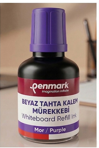 Mor Yazı Tahta Kalemi Mürekkebi 30 Ml 2 Adet Penmark Tahta Kalemi Mürekkepi Kolay Silinebilir Doldurulabilir Canlı