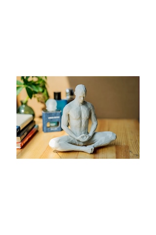 Yoga/meditasyon Yapan İskandinav Tarzı Biblo Heykel Figür Dekor Dekorasyon Hediyelik Denge Ve Huzur 2