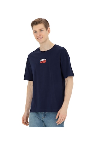 U.s. Polo Assn. Erkek Comfort Fit Bisiklet Yaka Tişört Lacivert