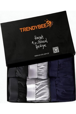 Cnt Erkek Boxer Likralı 6'lı Premium Paket Karışık4 Karışık4