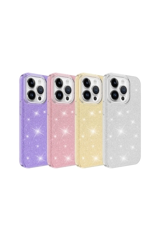 Apple Uyumlu iPhone 14 Pro Kilif Zore Shining Silikon 561211035