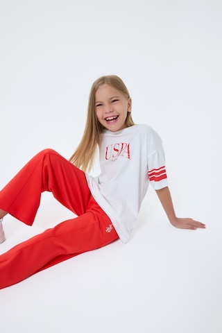 U.s. Polo Assn. Kız Çocuk Turuncu Pijama Takım Us2525-c-v1 Turuncu