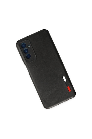 Samsung Samsung Uyumlu Galaxy M13 Kılıf Loop Deri Silikon - Siyah