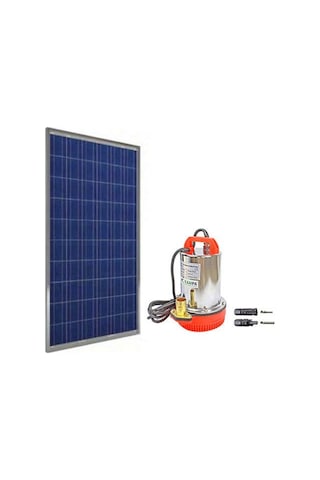 Cacheng 12 Volt Dc Solar Güneş Enerjili Su Pompası 170 Watt Panel Set