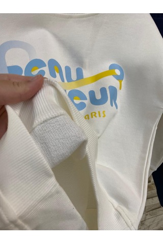 Lacıel Parıs Sloganlı Tenis Erkek Çocuk Eşofman Takım Beyaz